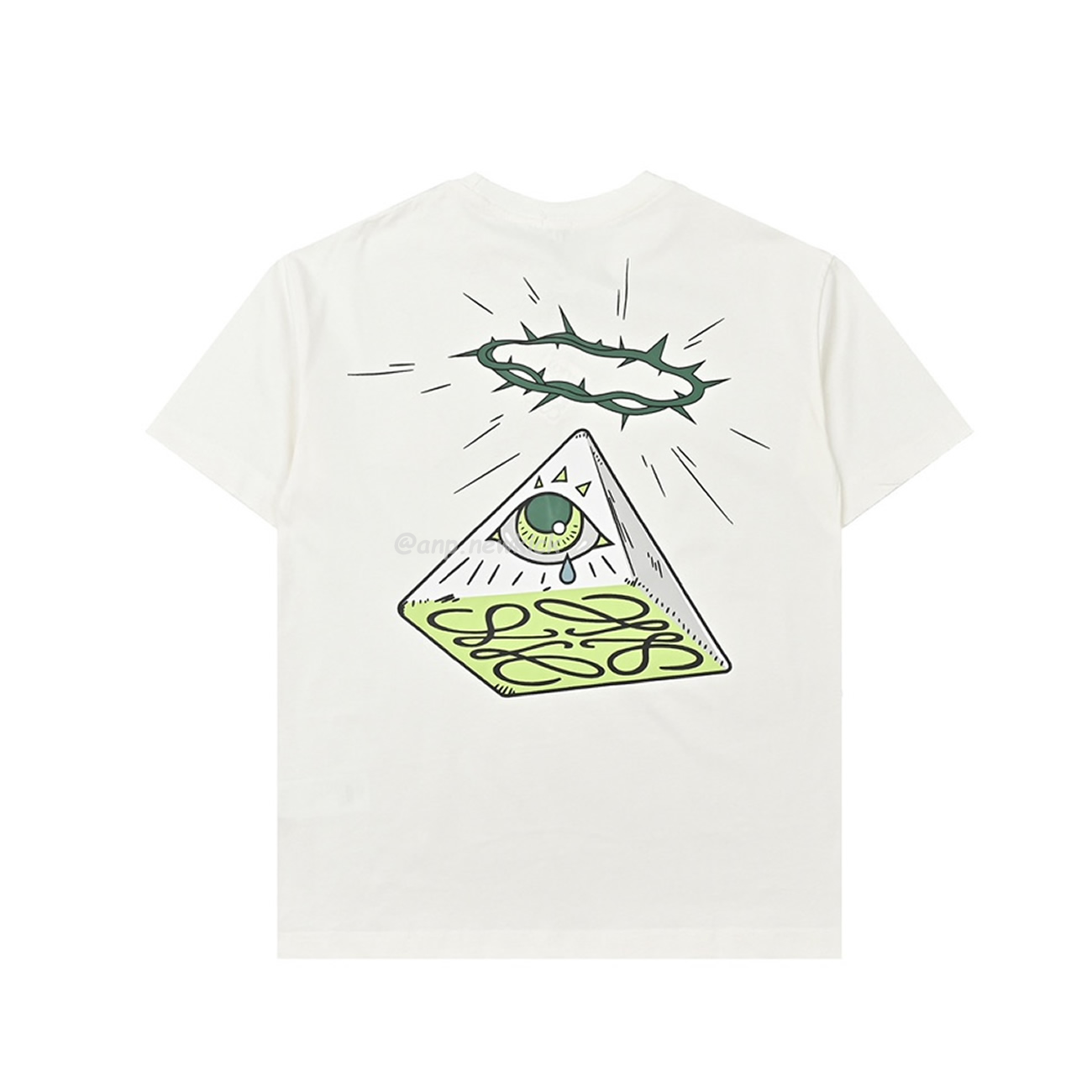 Loewe Angel Eye Printed White T Shirt (8) - newkick.app